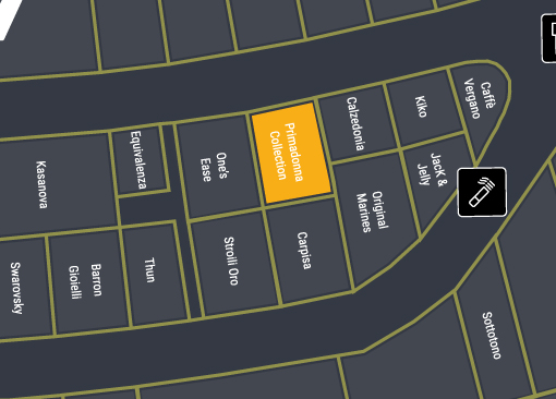 immagine mappa della posizione nel centro commerciale