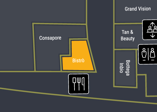 immagine mappa della posizione nel centro commerciale