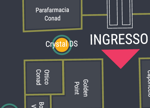 immagine mappa della posizione nel centro commerciale
