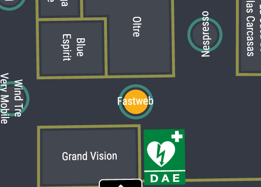 immagine mappa della posizione nel centro commerciale