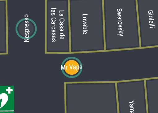 immagine mappa della posizione nel centro commerciale