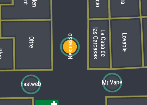 immagine mappa della posizione nel centro commerciale