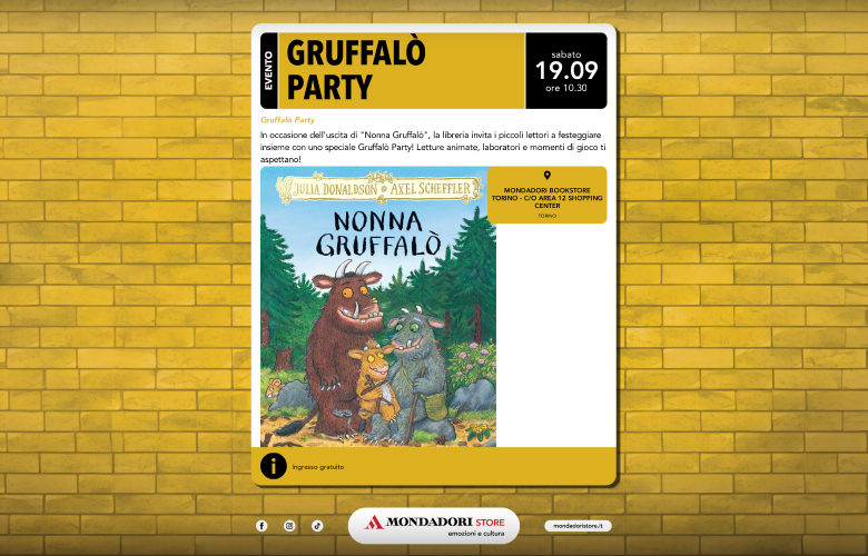 Gruffalò Party alla libreria Mondadori