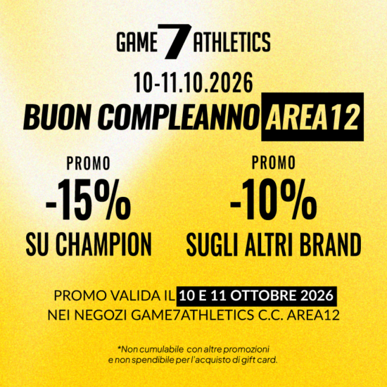 GAME7 ATHLETICS – BUON COMPLEANNO, AREA 12!